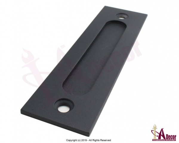 Flush Handle Black - Black Finger Pull Handle - Pocket Handle Black