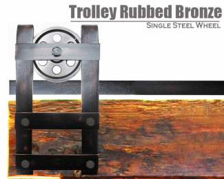 trolleysinglewheelrubbedbronze